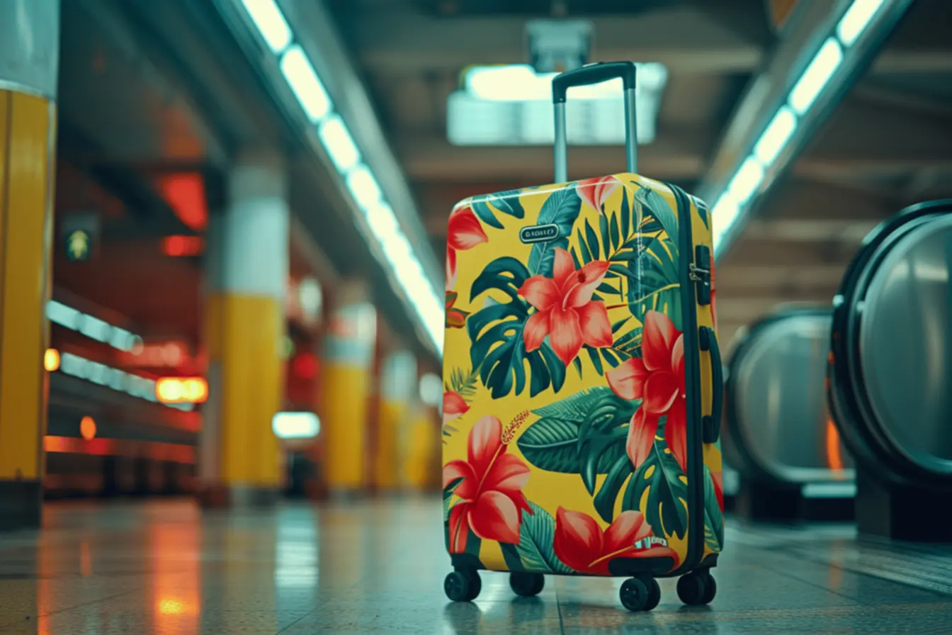 Mala Havaianas sendo utilizada em uma viagem
