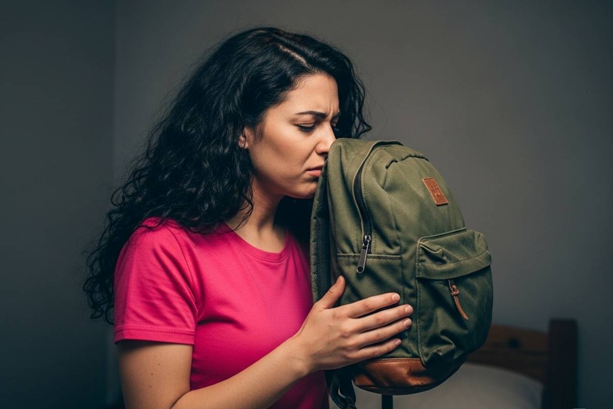 mochila não ficar com cheiro estranho no frio