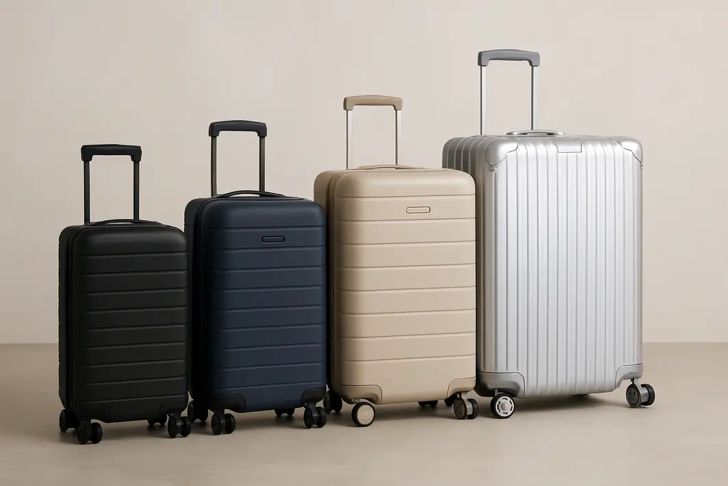 mala rodinhas resistente detalhe rodas acabamento Mãos abrindo mala de rodinhas resistente com acabamento reforçado e interior organizado