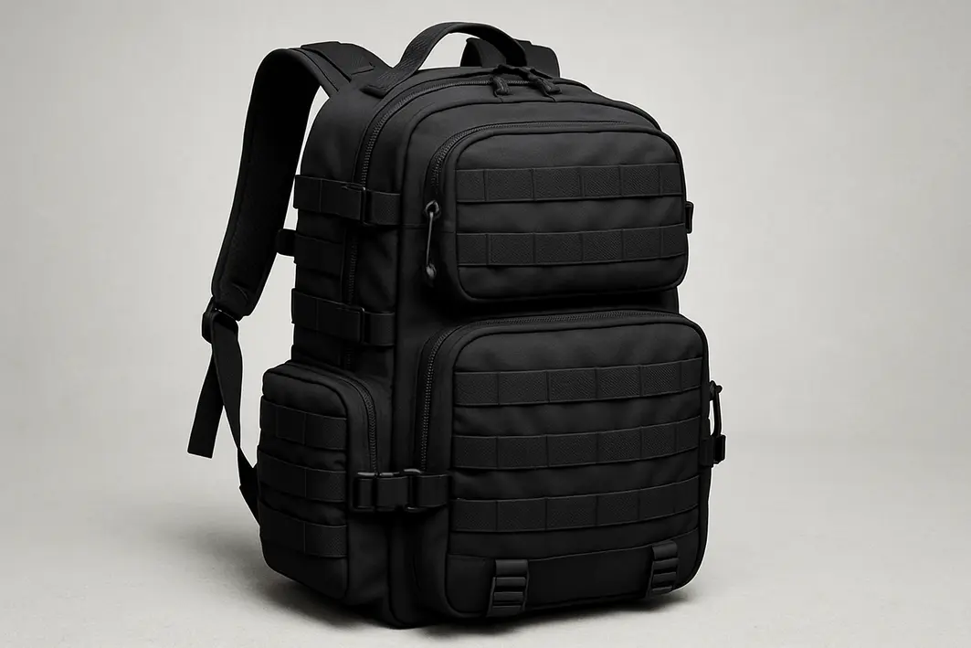 mochila tatico urbano organizacao bolsos Mochila tático urbano de nylon resistente com bolsos organizadores abertos e acessórios eletrônicos, mão ajustando alças acolchoadas